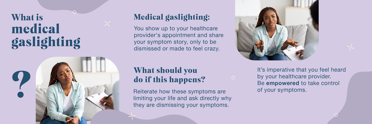 image about what is medical gaslighting. 