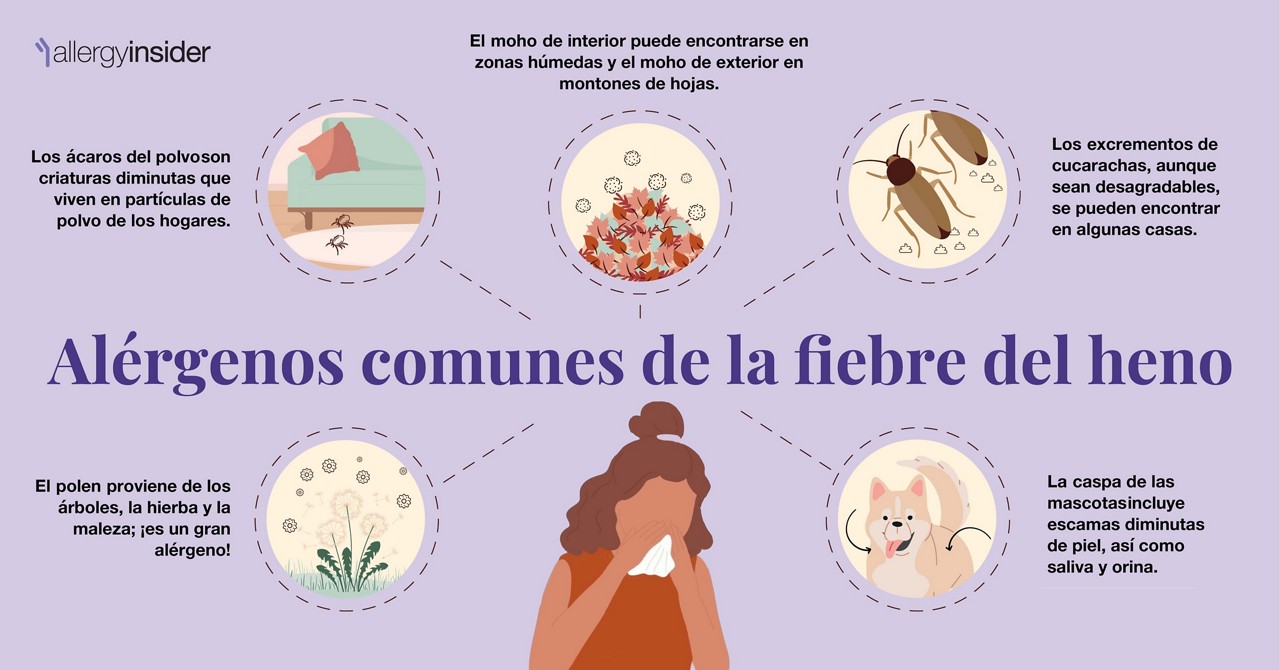 Alérgenos comunes de la fiebre del heno