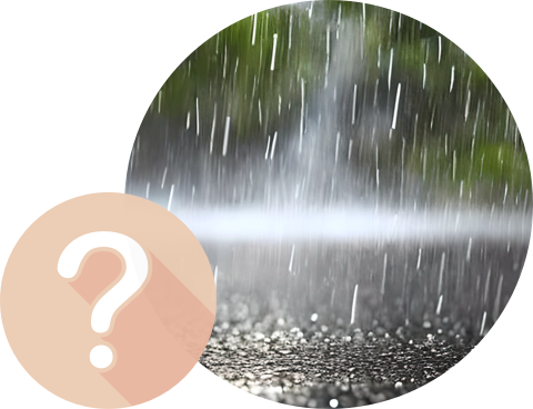 Pluie sur l'asphalte 