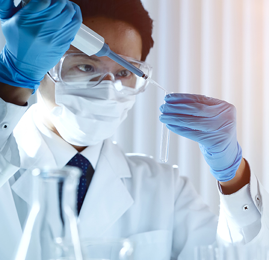 Scientist. Chemist. Science technology concept.