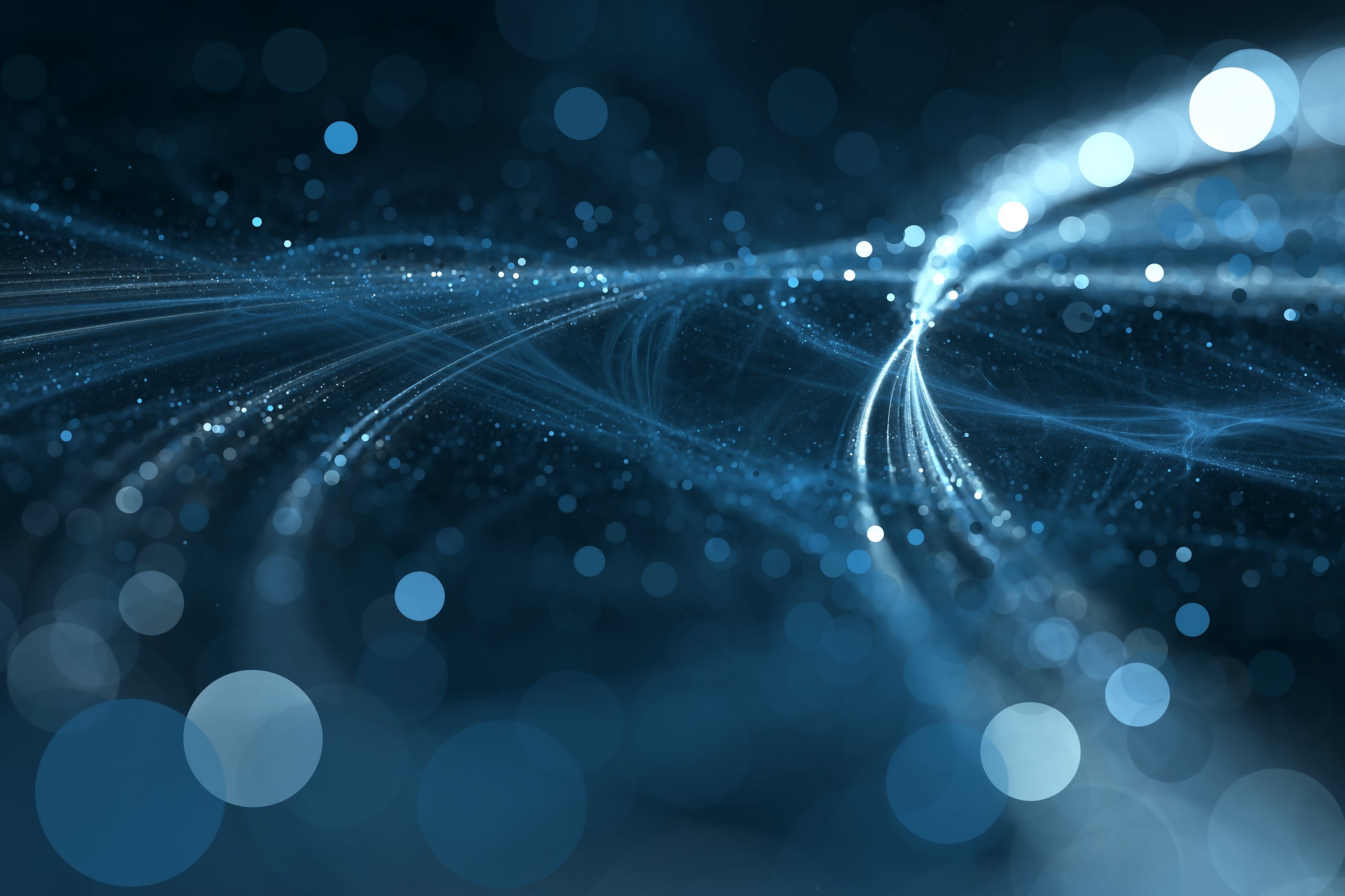 Molecular structure with earth globe network visualization